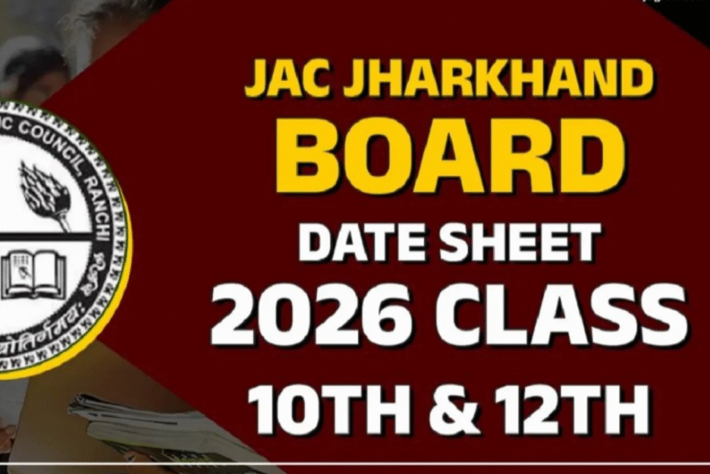 JAC 10th 12th Datesheet 2026