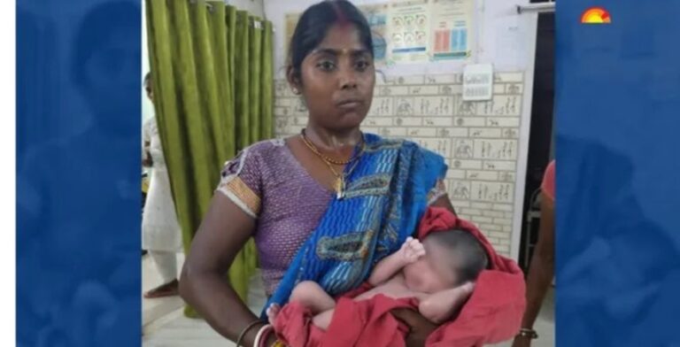 अस्पताल के गेट पर बच्चे का हुआ जन्म, तपती धूप में जमीन पर पड़ी रही महिला
